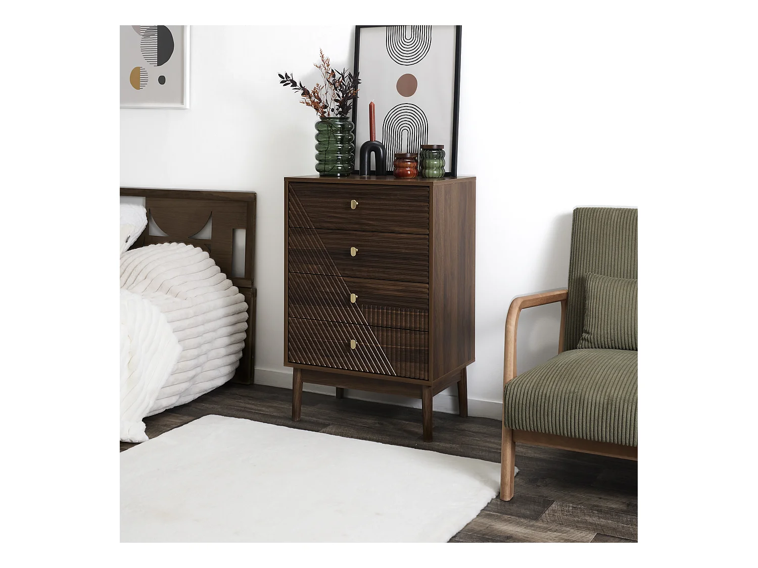 Commode Tiffany Marron