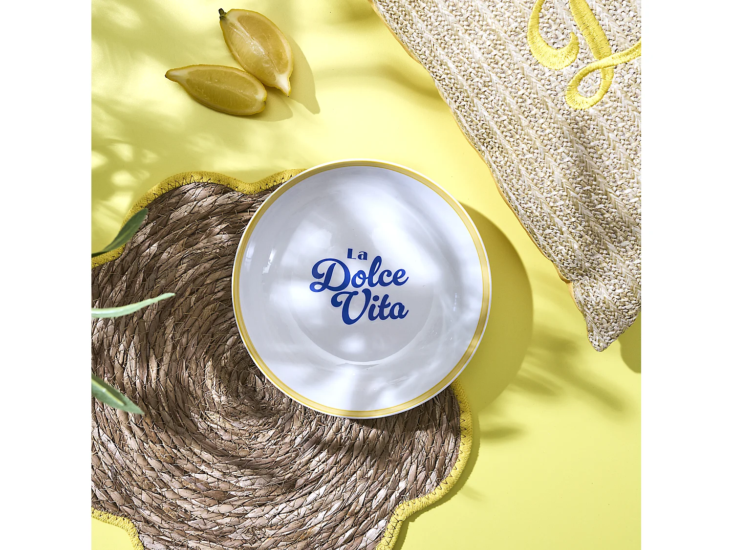 Assiette Creuse X4 Dolce Vita D20cm Orange, Bleu, Rose