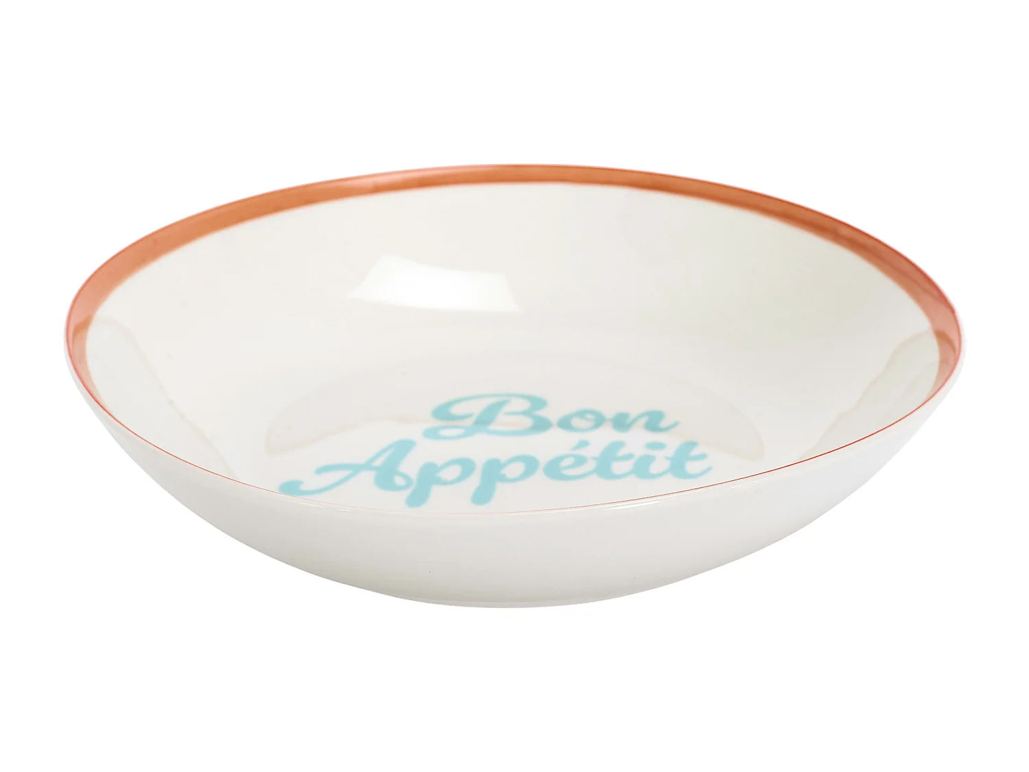 Assiette Creuse X4 Dolce Vita D20cm Orange, Bleu, Rose