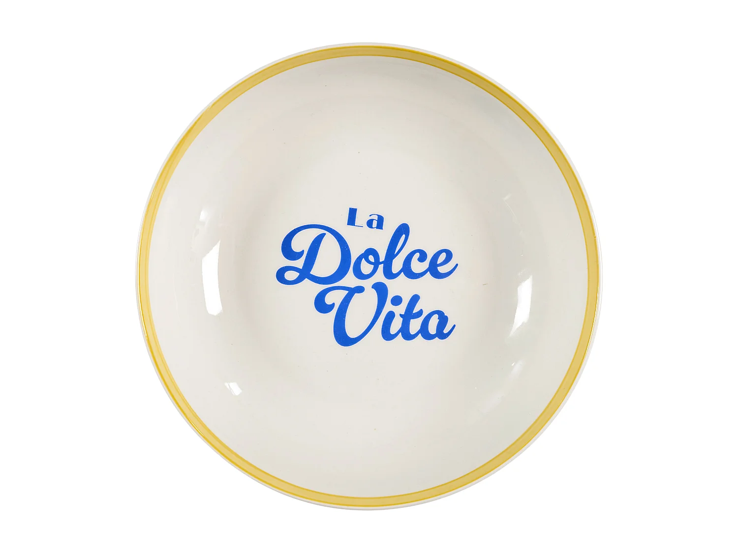 Assiette Creuse X4 Dolce Vita D20cm Orange, Bleu, Rose