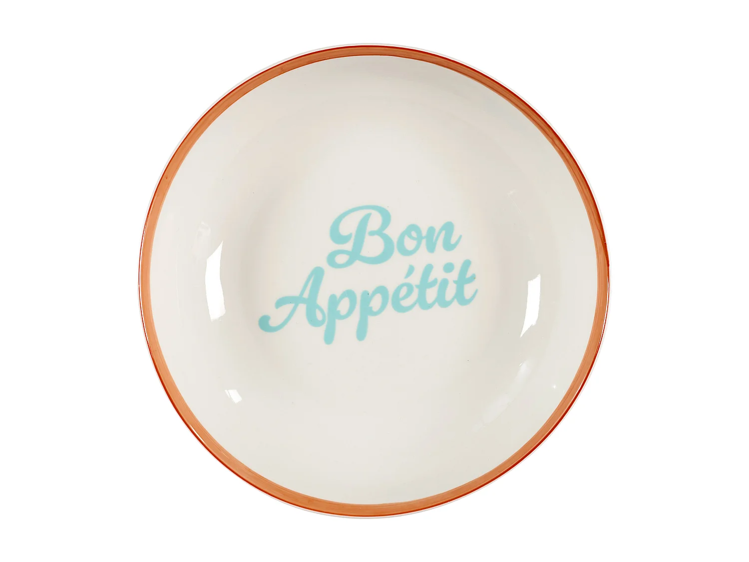 Assiette Creuse X4 Dolce Vita D20cm Orange, Bleu, Rose