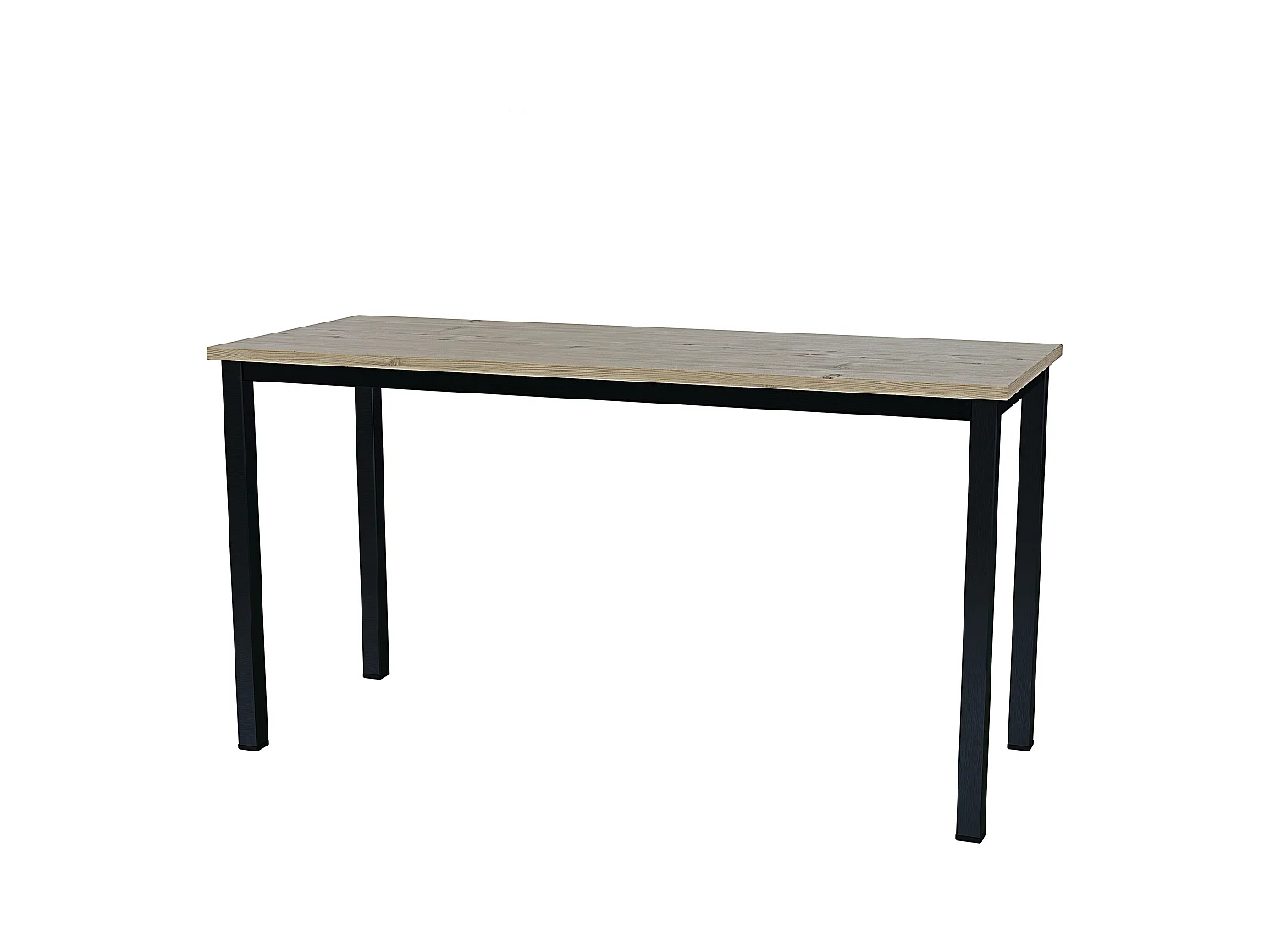 Scrivania Tavolo Da Computer PC In Legno Con Gambe In Metallo Scrittoio Mobile Desk Da Ufficio Studio Cameretta Soggiorno Sala Da Pranzo 138x55x73 Cm Nero Rovere