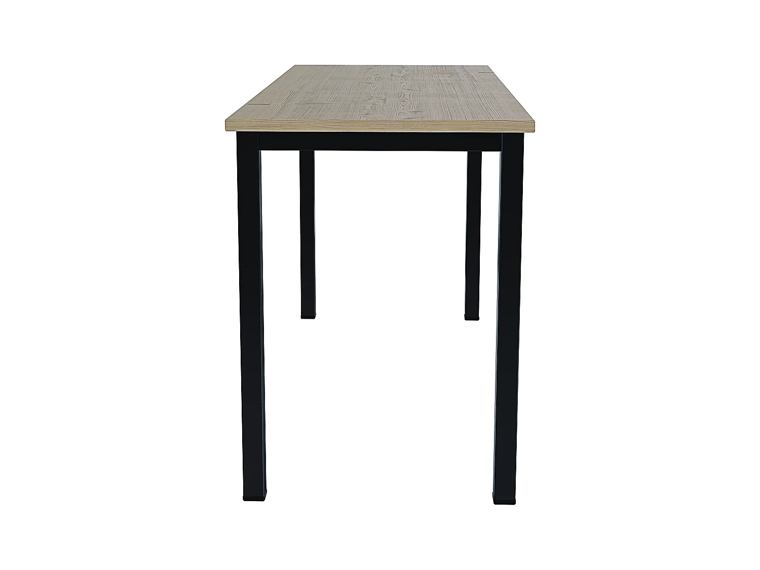 Scrivania Tavolo Da Computer PC In Legno Con Gambe In Metallo Scrittoio Mobile Desk Da Ufficio Studio Cameretta Soggiorno Sala Da Pranzo 138x55x73 Cm Nero Rovere