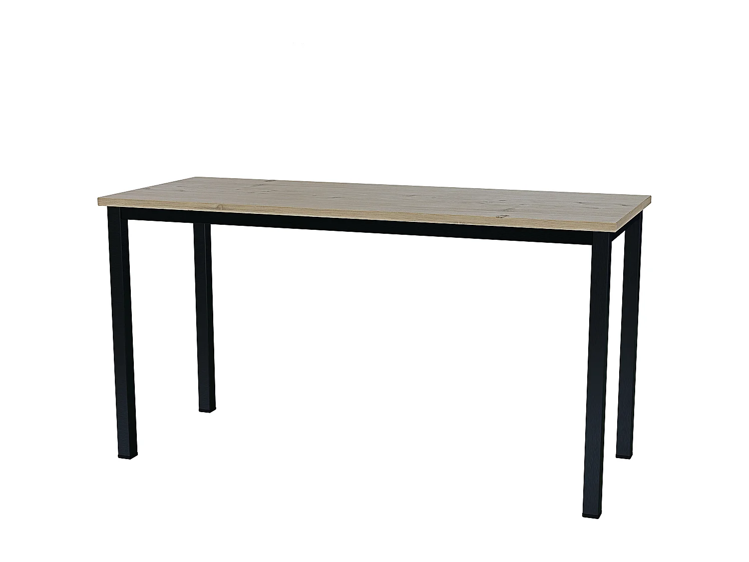 Scrivania Tavolo Da Computer PC In Legno Con Gambe In Metallo Scrittoio Mobile Desk Da Ufficio Studio Cameretta Soggiorno Sala Da Pranzo 138x55x73 Cm Nero Rovere