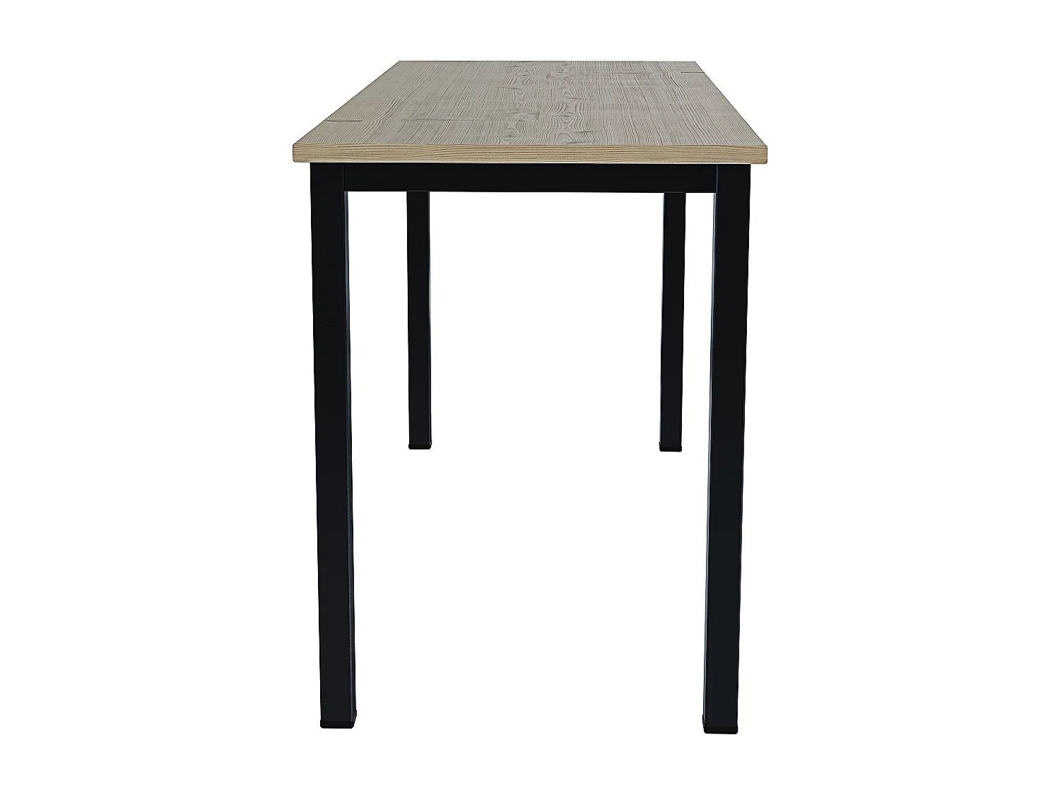 Scrivania Tavolo Da Computer PC In Legno Con Gambe In Metallo Scrittoio Mobile Desk Da Ufficio Studio Cameretta Soggiorno Sala Da Pranzo 138x55x73 Cm Nero Rovere