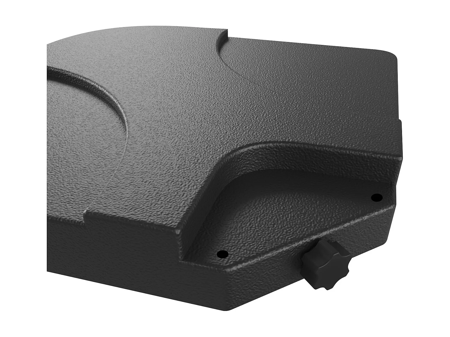 Set 4 Supporto Pesi Base Ombrellone Parasole Da Giardino In Plastica HDPE Riempibili Con Acqua E Sabbia 60 Litri / 100 Kg Adatti Per Ombrelloni Base A Croce 50 x 50