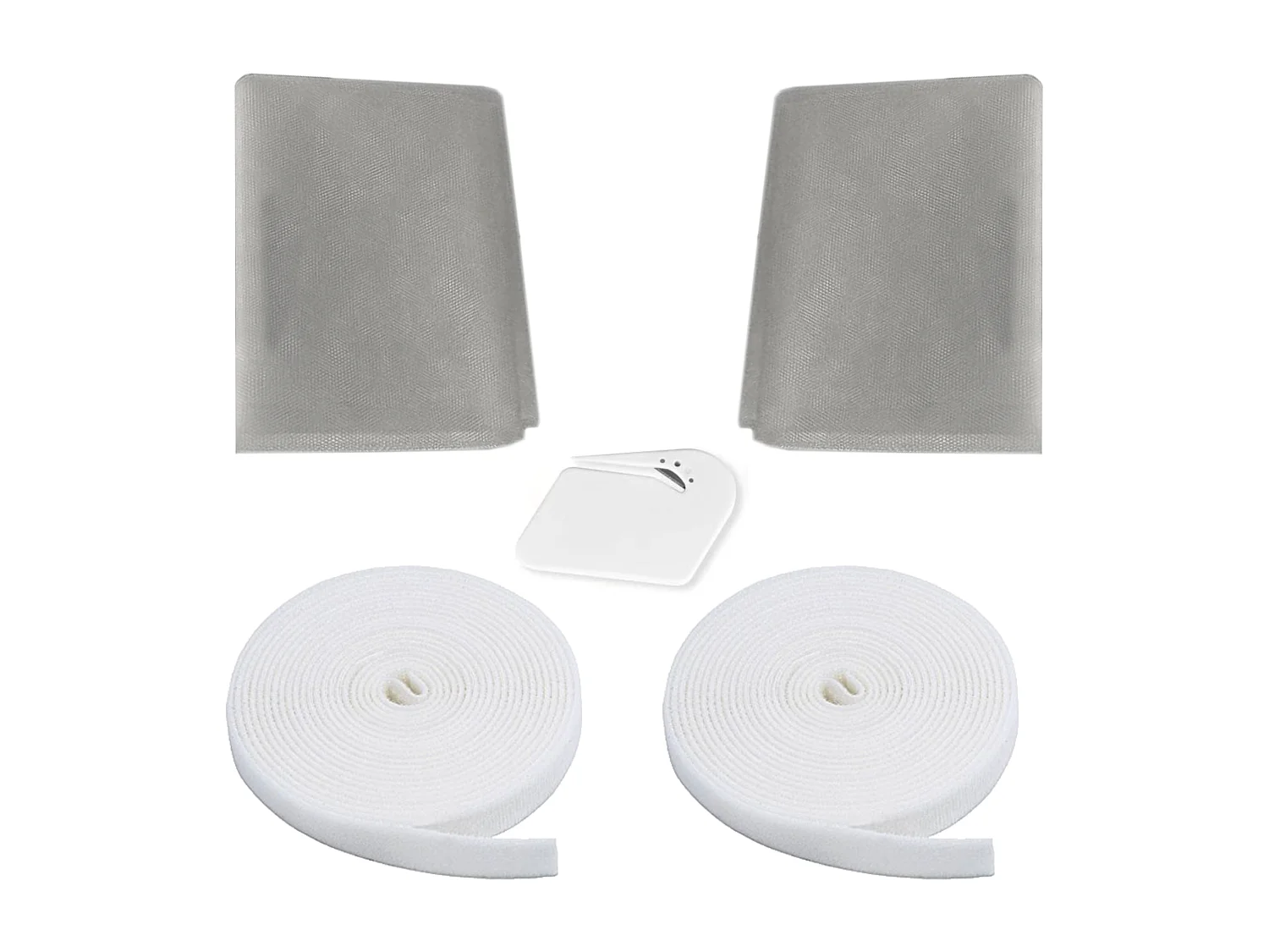 2 Zanzariere Adesive Per Finestra Zanzariera Finestre Con Nastro Adesivo Taglierino Dimensioni Regolabili Facile Installazione 150 x 180 Cm Nero