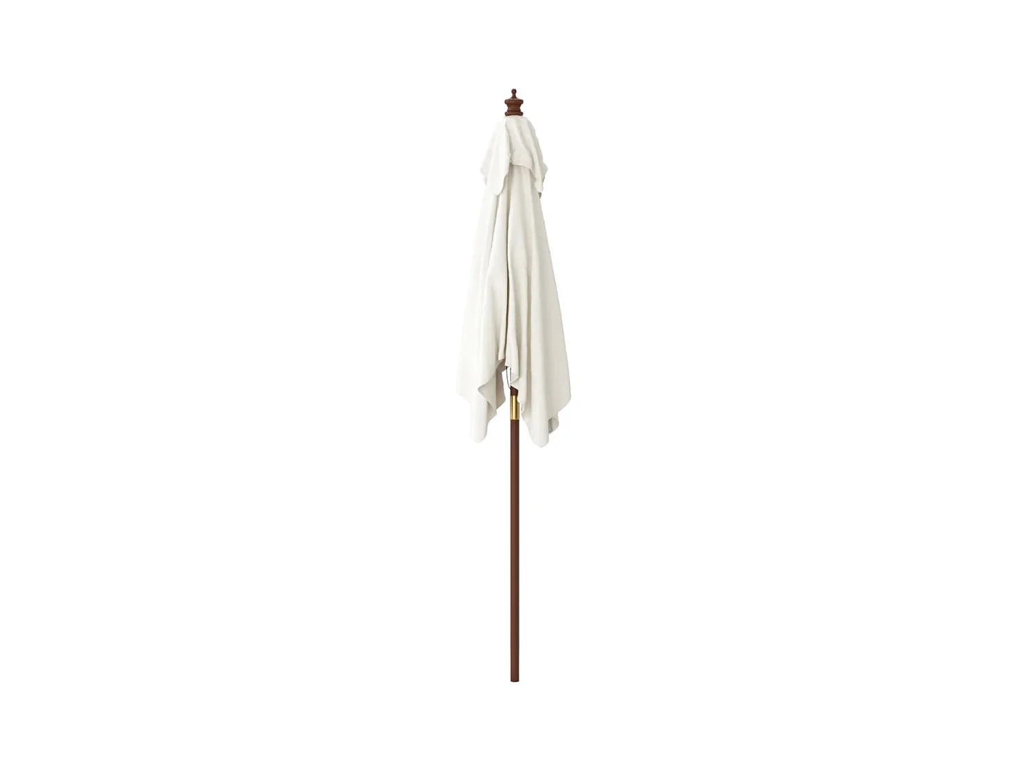 Parasol de jardin avec bois marron 198 x 198 x 231 cm 02_0008353