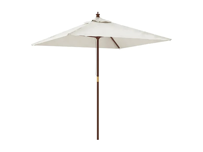 Parasol de jardin avec bois marron 198 x 198 x 231 cm 02_0008353