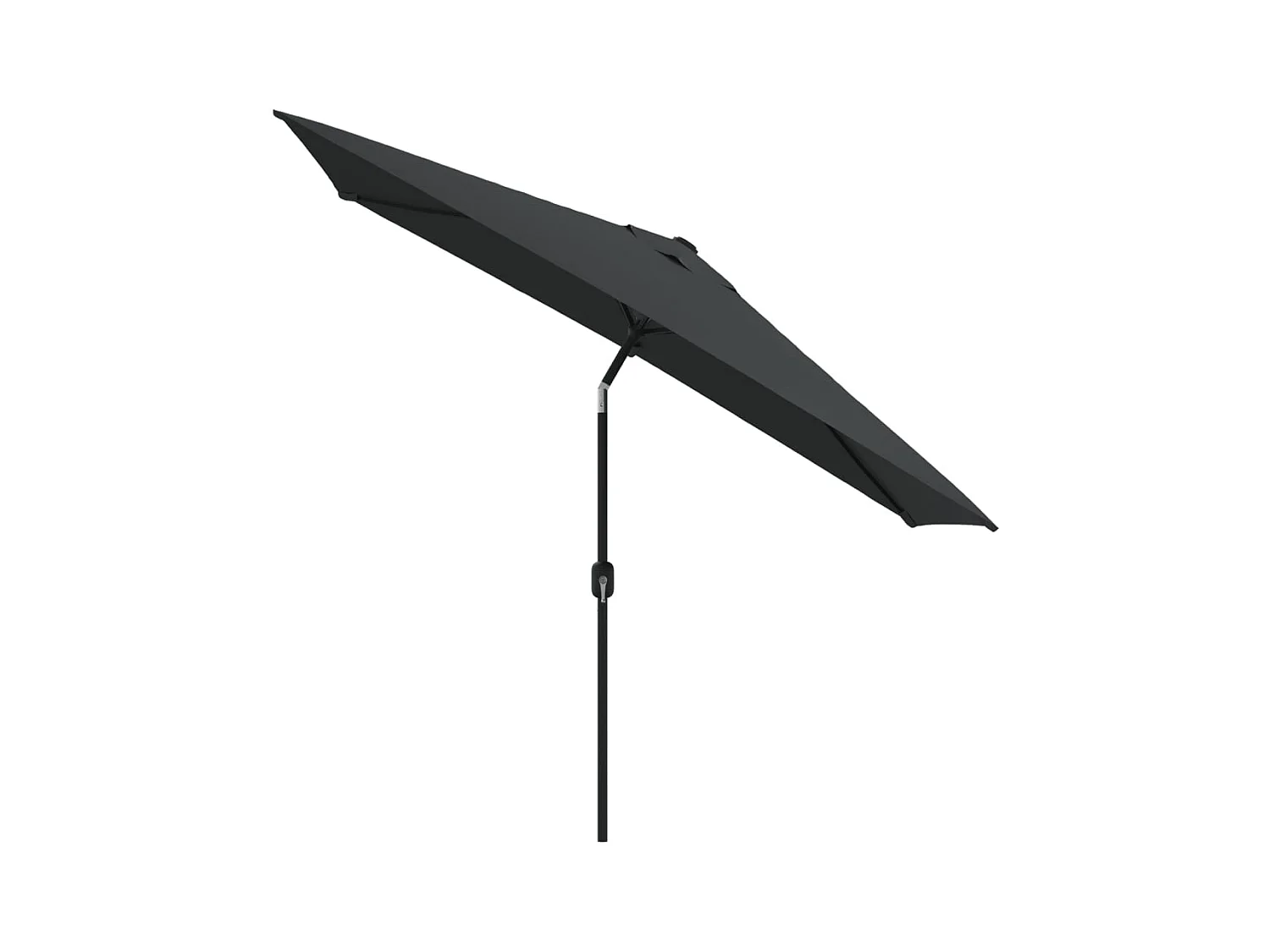 Parasol avec mât en métal argentée 300 x 200 x 252 cm 02_0008132