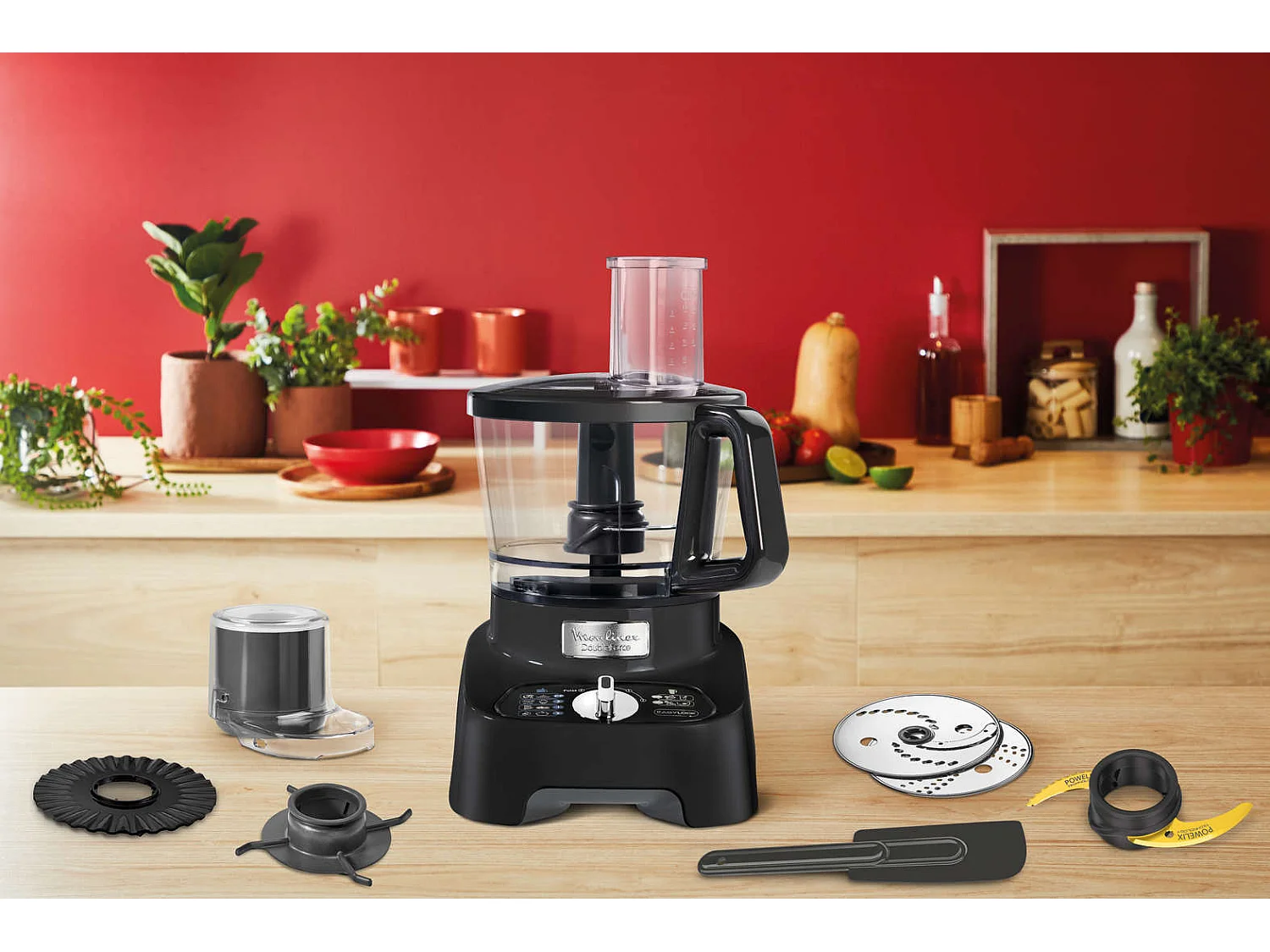 Moulinex Robot multifonction 2l 1000w noir - fp821811