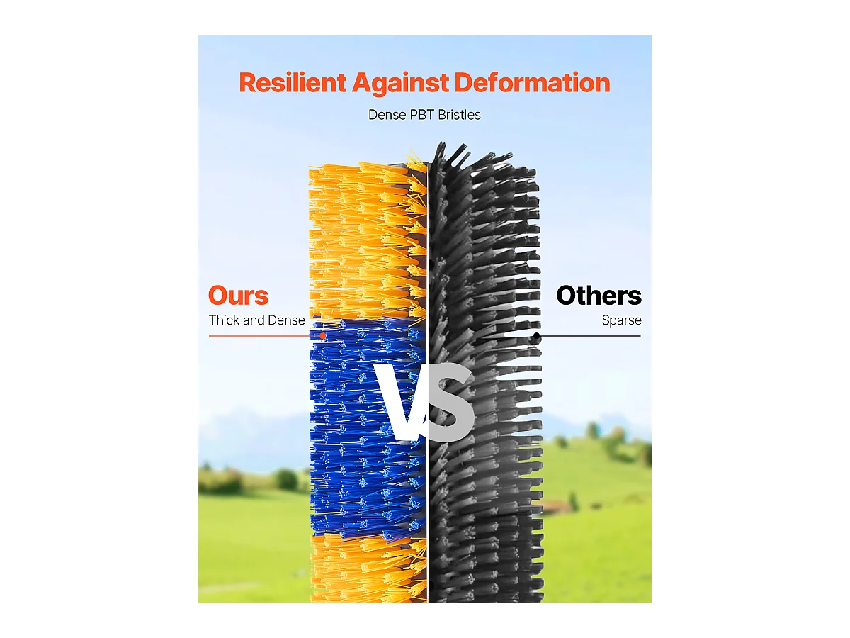 Brosse à Gratter pour Bétail SucceBuy 4 Pièces 43cm pour Soulager les Démangeaisons des Chevaux, Soulage les Démangeaisons, Garde Propre