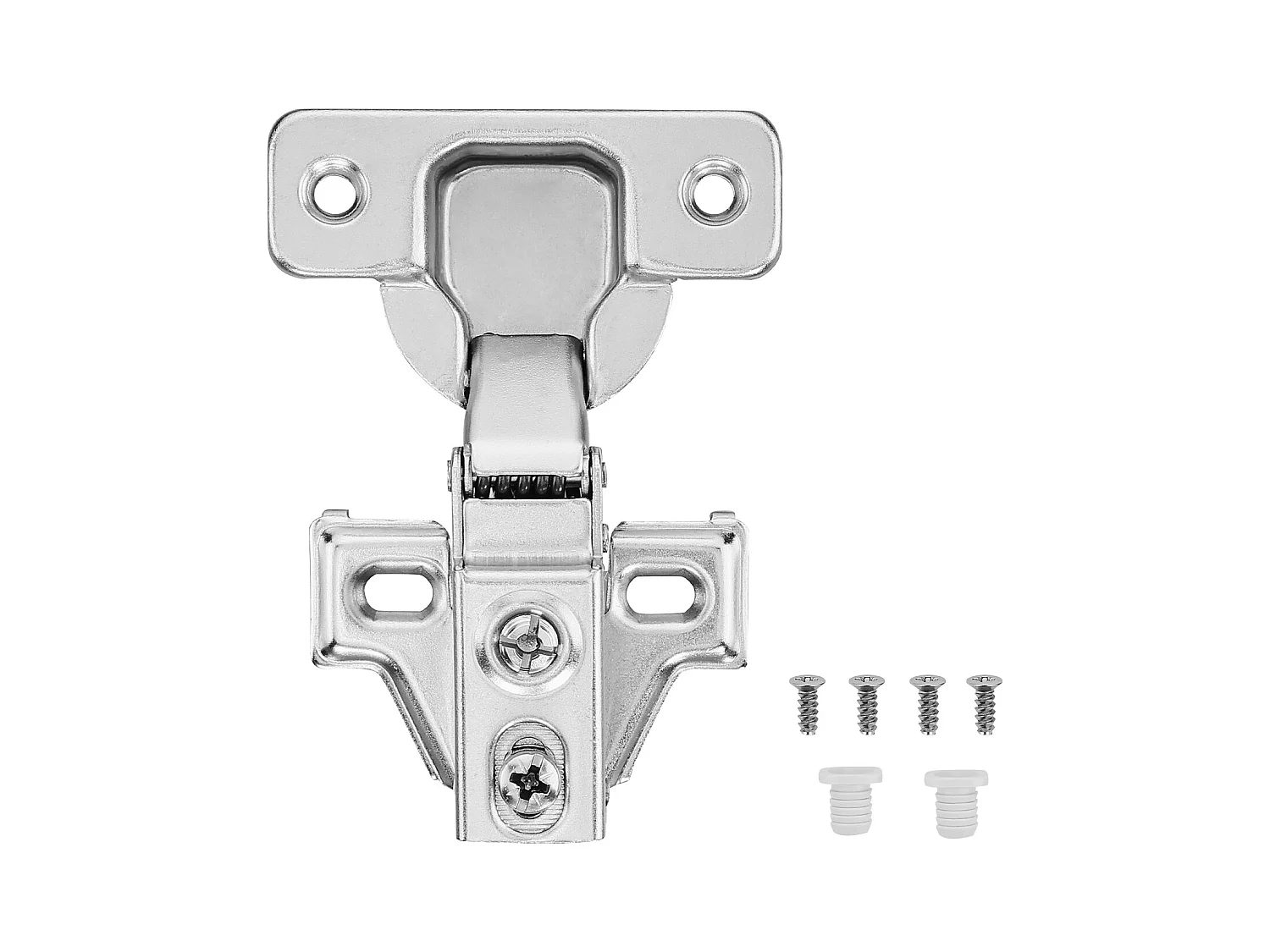 Lot de 60 Charnières de Porte d'Armoire à Fermeture Douce SucceBuy, Fermeture en Douceur Avec ou Sans Cadre