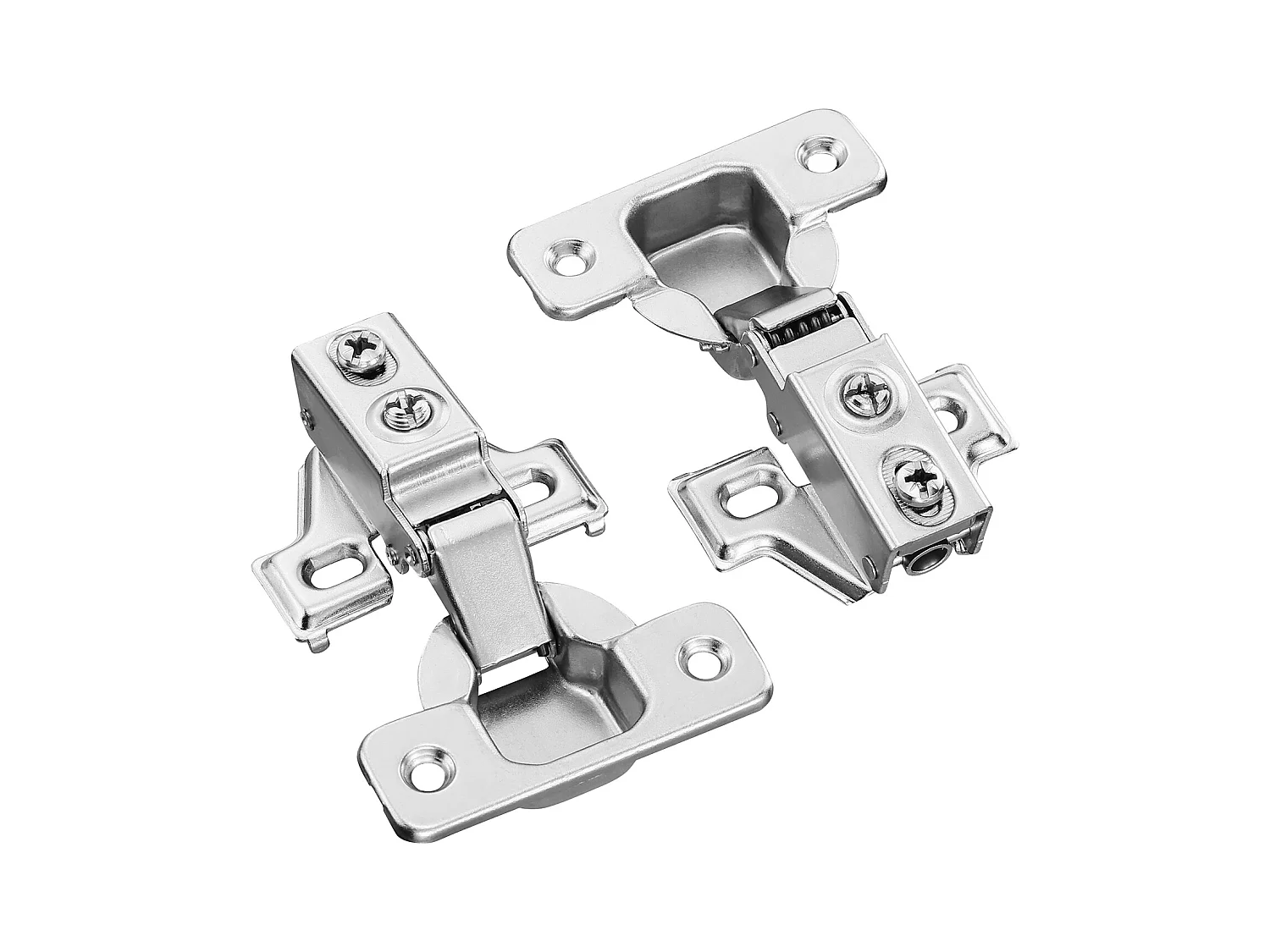 Lot de 60 Charnières de Porte d'Armoire à Fermeture Douce SucceBuy, Fermeture en Douceur Avec ou Sans Cadre