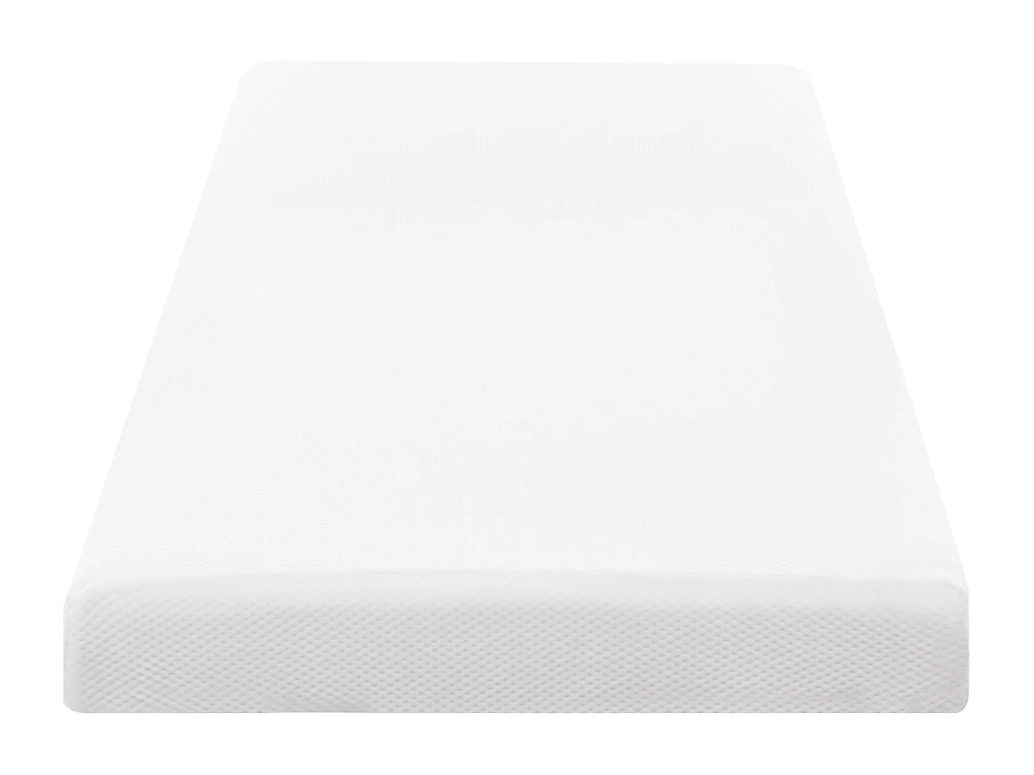 Matelas confortable - 90 x 200 cm - avec particules antidérapantes - respirant et durable - Mousse - blanc