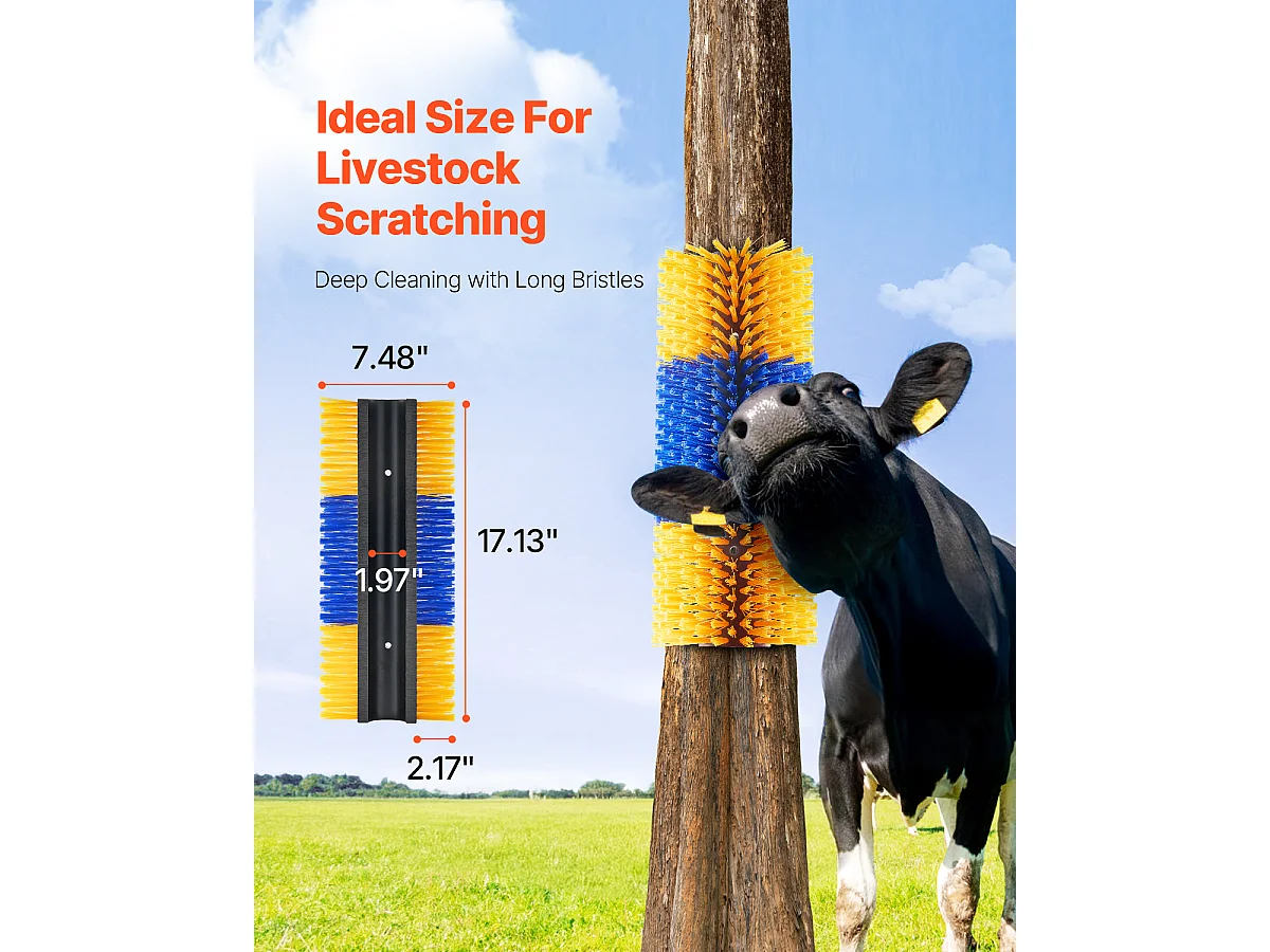 Kratzbürste SucceBuy für Vieh 43cm zum Lösen von Juckreiz bei Pferden, Löst Juckreiz auf, hält Reinheit, verbessert das Pflegen