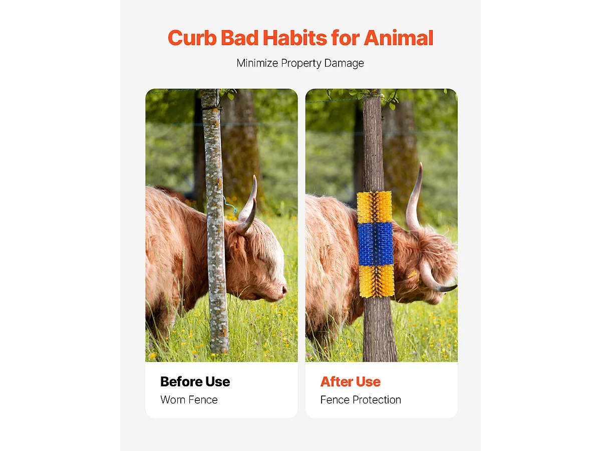 Kratzbürste SucceBuy für Vieh 43cm zum Lösen von Juckreiz bei Pferden, Löst Juckreiz auf, hält Reinheit, verbessert das Pflegen