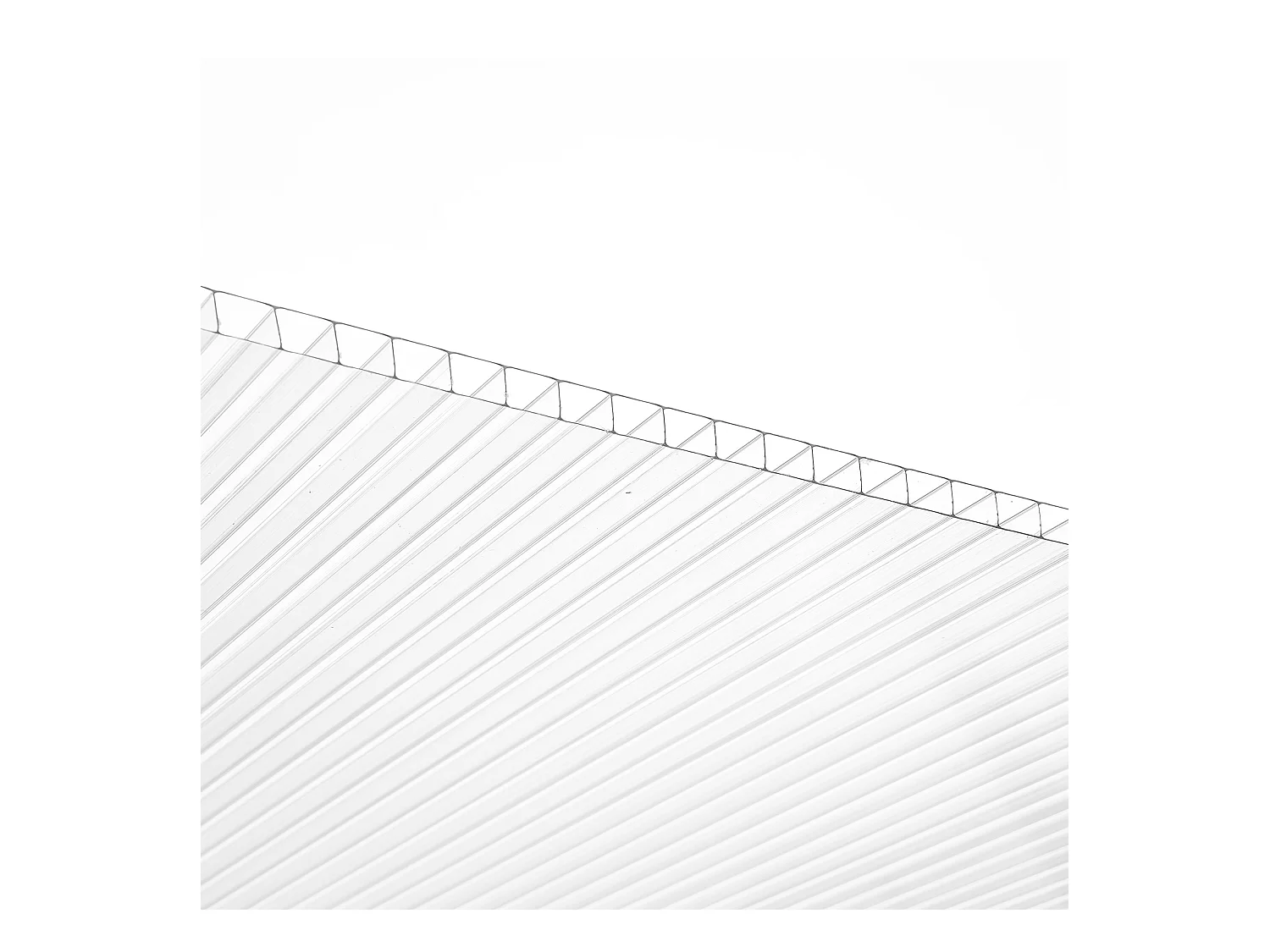 Kaspanelen SucceBuy van Polycarbonaat Set van 5, 61cm X 122 cm X 0.8 cm Dakplaten