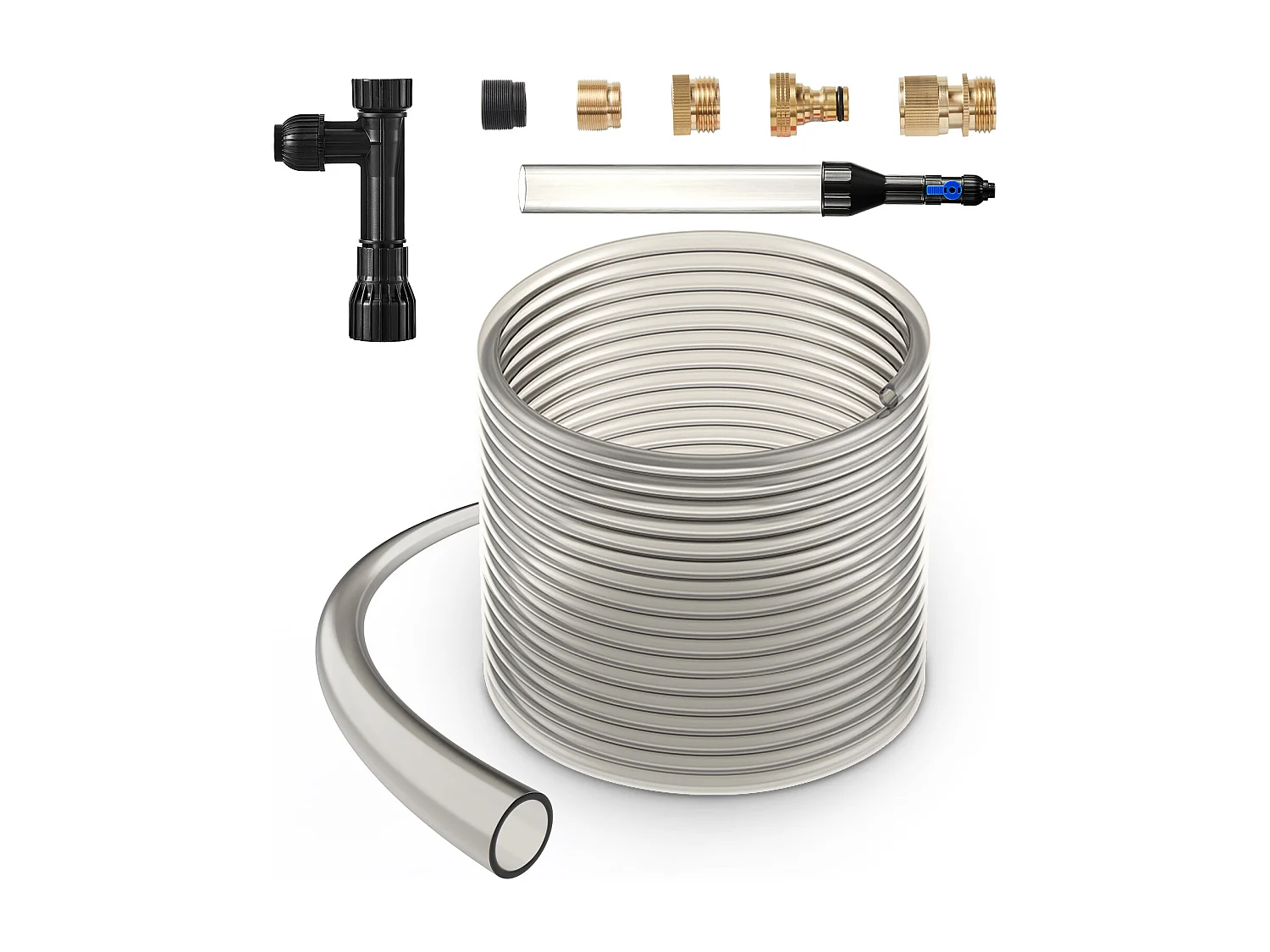 Aspirateur à Gravier pour Aquarium SucceBuy, Siphon en PVC 15,2 m pour Nettoyage Aquariums