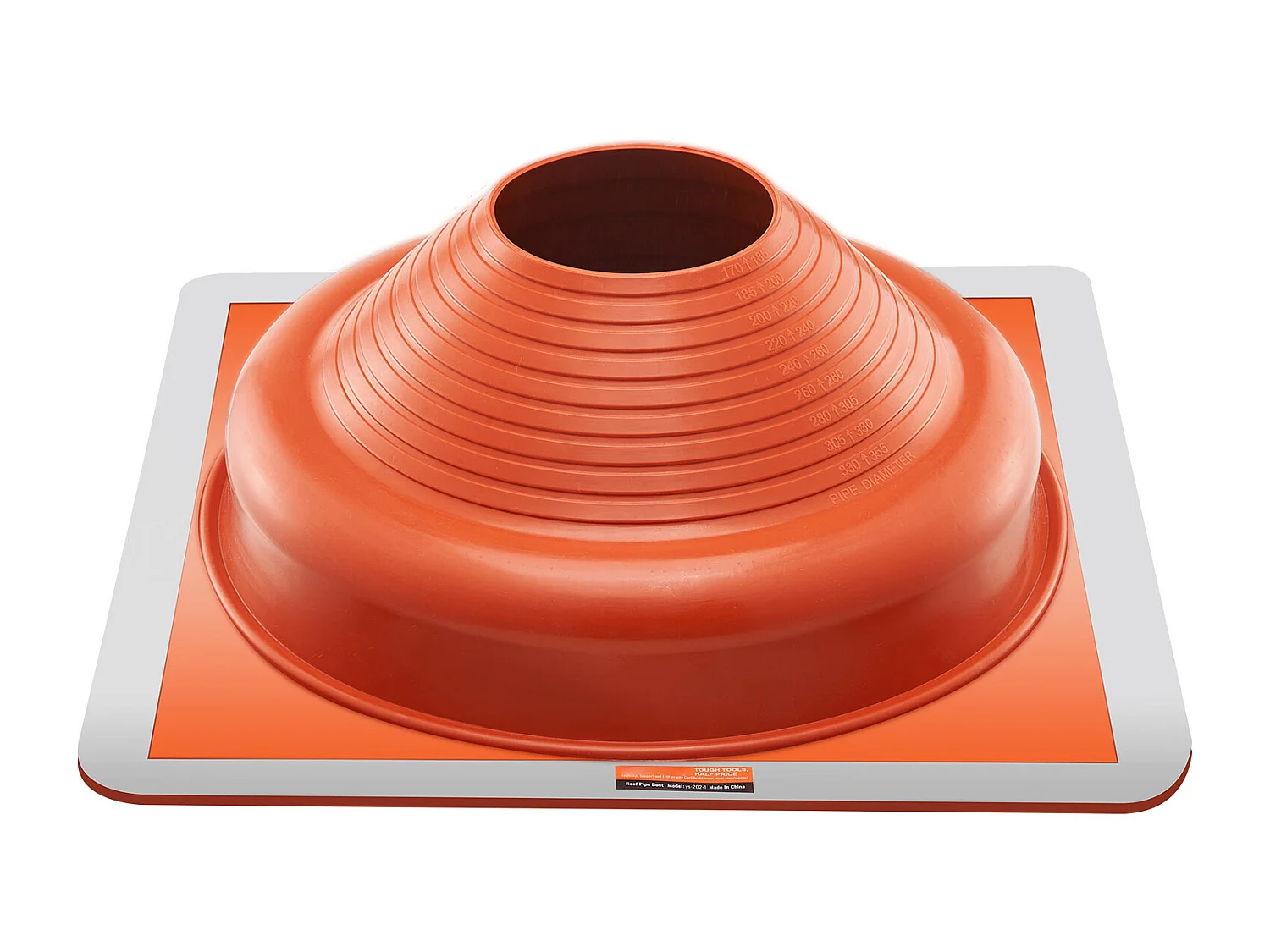 Solins de Toit SucceBuy Lot de 2 en Silicone Haute Température pour Tuyaux de 17 à 36cm