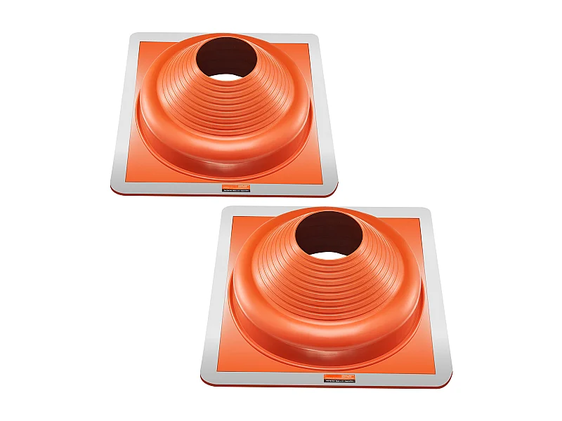 Solins de Toit SucceBuy Lot de 2 en Silicone Haute Température pour Tuyaux de 17 à 36cm