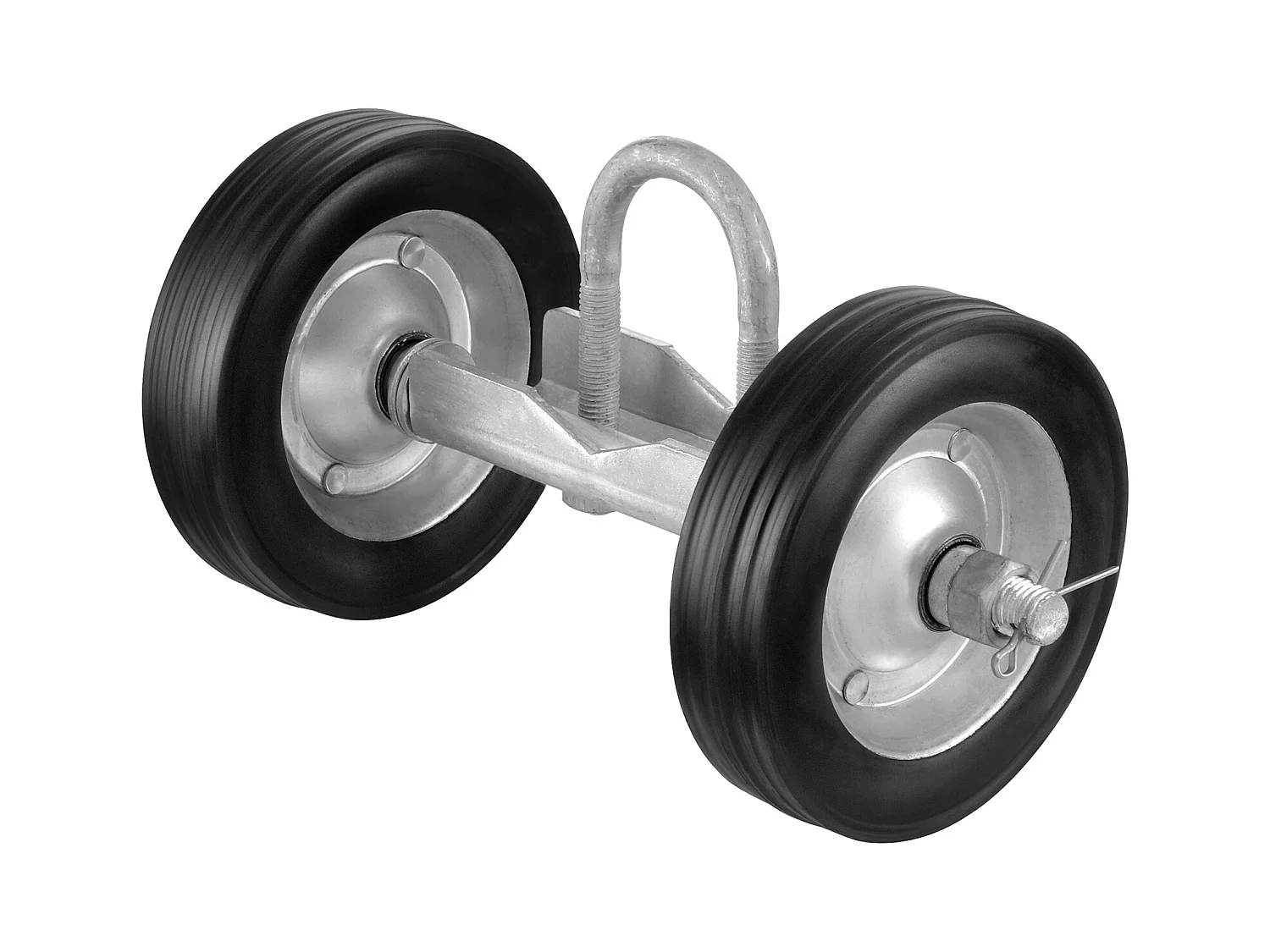 Kit de Portail Coulissant, SucceBuy Kit de Portail Coulissant 15,24 cm Robuste pour Porte 272 kg de Charge