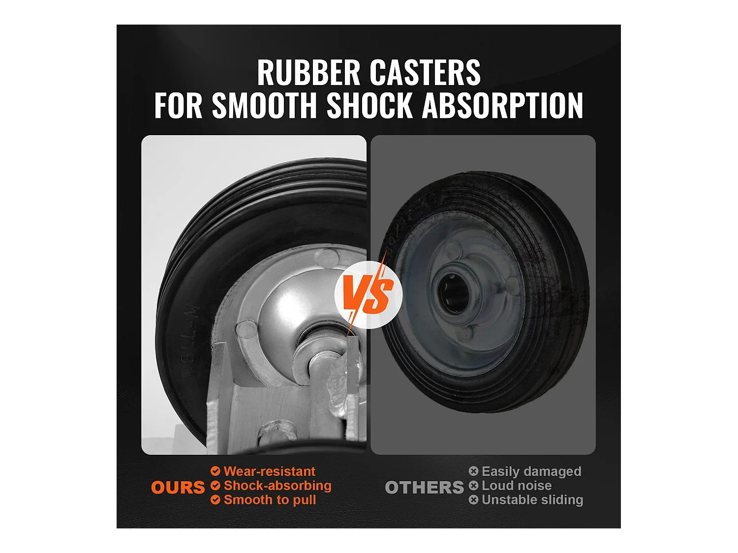 Kit de Portail Coulissant, SucceBuy Kit de Portail Coulissant 15,24 cm Robuste pour Porte 272 kg de Charge