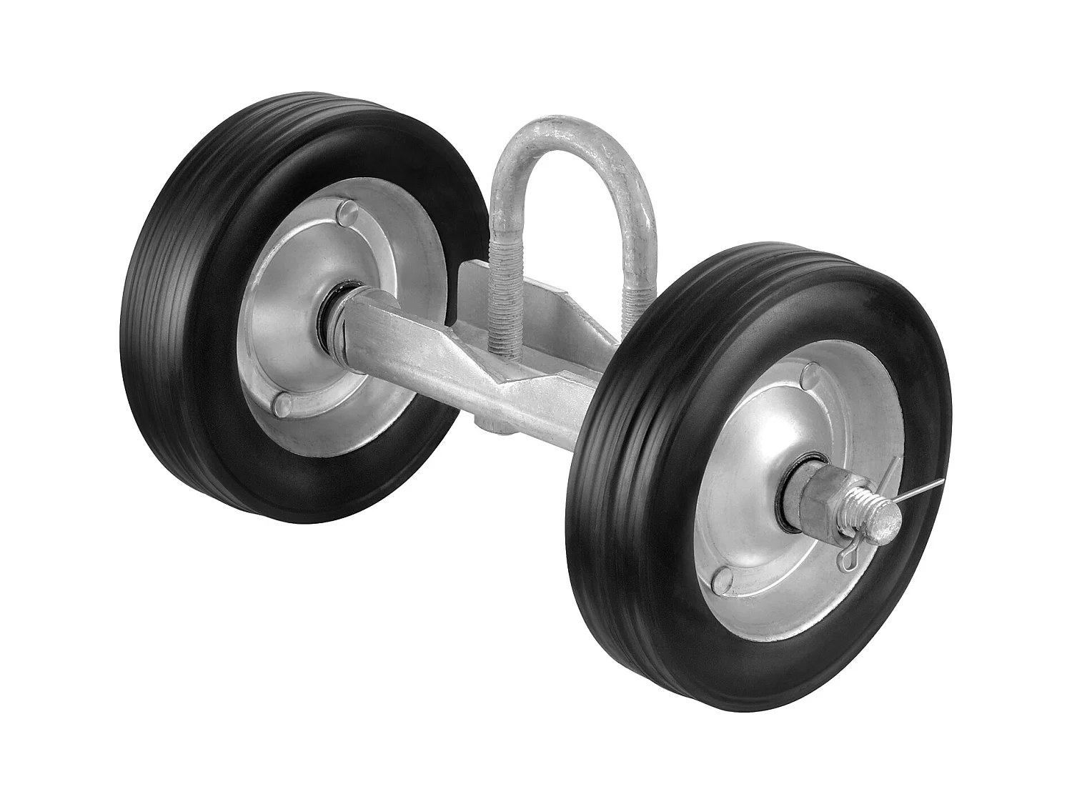 Kit de Portail Coulissant, SucceBuy Kit de Portail Coulissant 15,24 cm Robuste pour Porte 272 kg de Charge