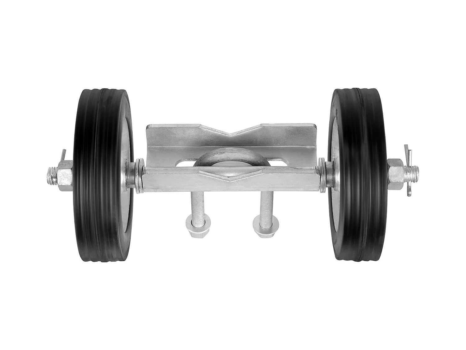 Kit de Portail Coulissant, SucceBuy Kit de Portail Coulissant 15,24 cm Robuste pour Porte 272 kg de Charge