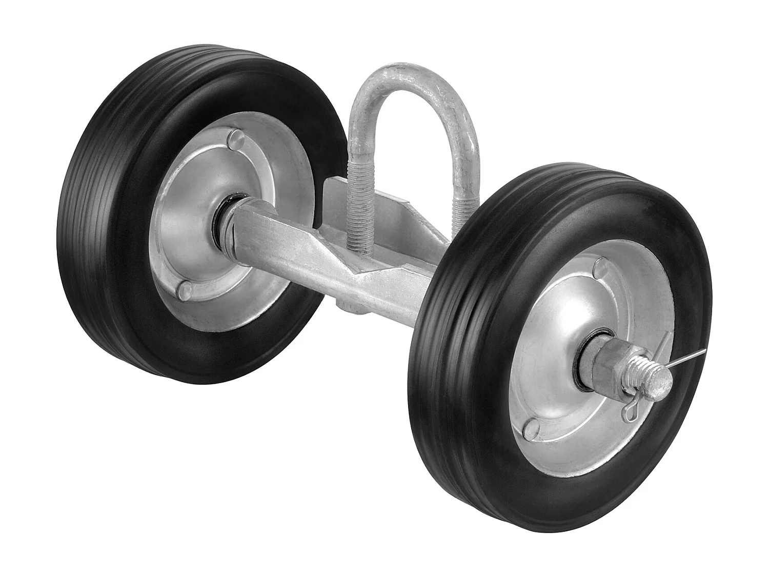 Kit de Portail Coulissant, SucceBuy Kit de Portail Coulissant 15,24 cm Robuste pour Porte 272 kg de Charge