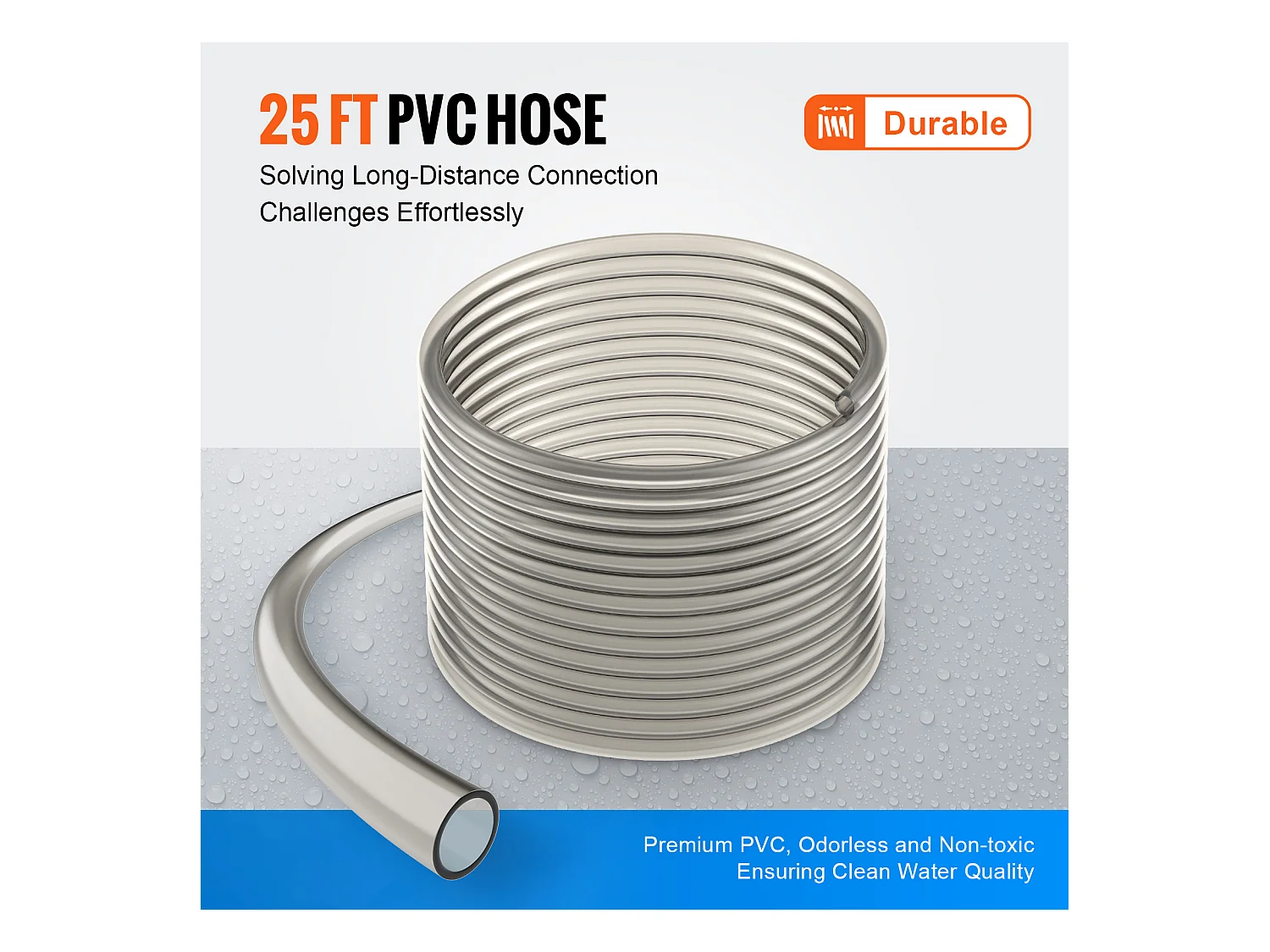 Aspirateur à Gravier pour Aquarium SucceBuy, Siphon en Tuyau PVC 7,6 m