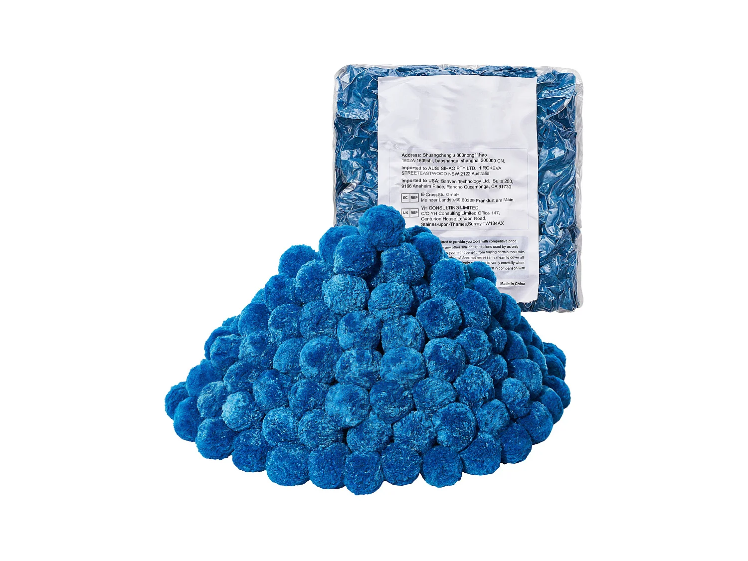 Kule filtrujące do basenu SucceBuy, Ponownego Użycia Niebieskie Nośniki Filtrujące z Piasku do Basenów, 1,4 kg