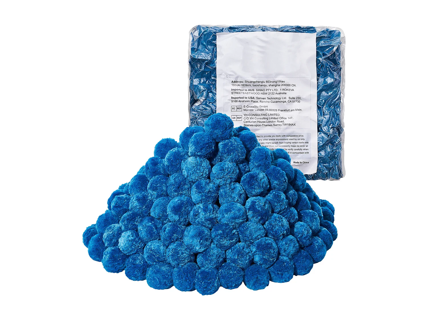 Boules de Filtre de Piscine SucceBuy, Médias de Filtre Bleus Réutilisables de Sable pour des Piscines, 1,4 kg