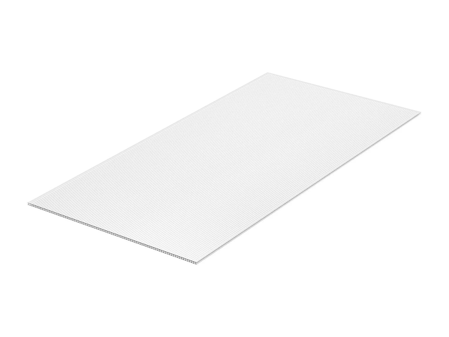 Panneaux de Serre SucceBuy en Polycarbonate Lot de 15, 61cm X 122 cm x 0.6cm Feuilles de Toit