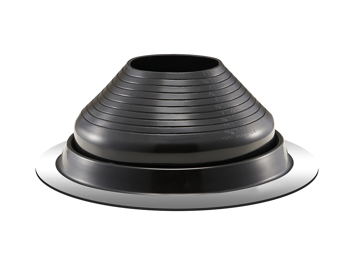 Kołnierze Uszczelniające do Rur SucceBuy Zestaw 2 Szt. do Rur Dachowych od 15 do 28 cm, Elastyczny EPDM, Odporny na Wysokie Temperatury, Podstawa z Trwałego Metalu