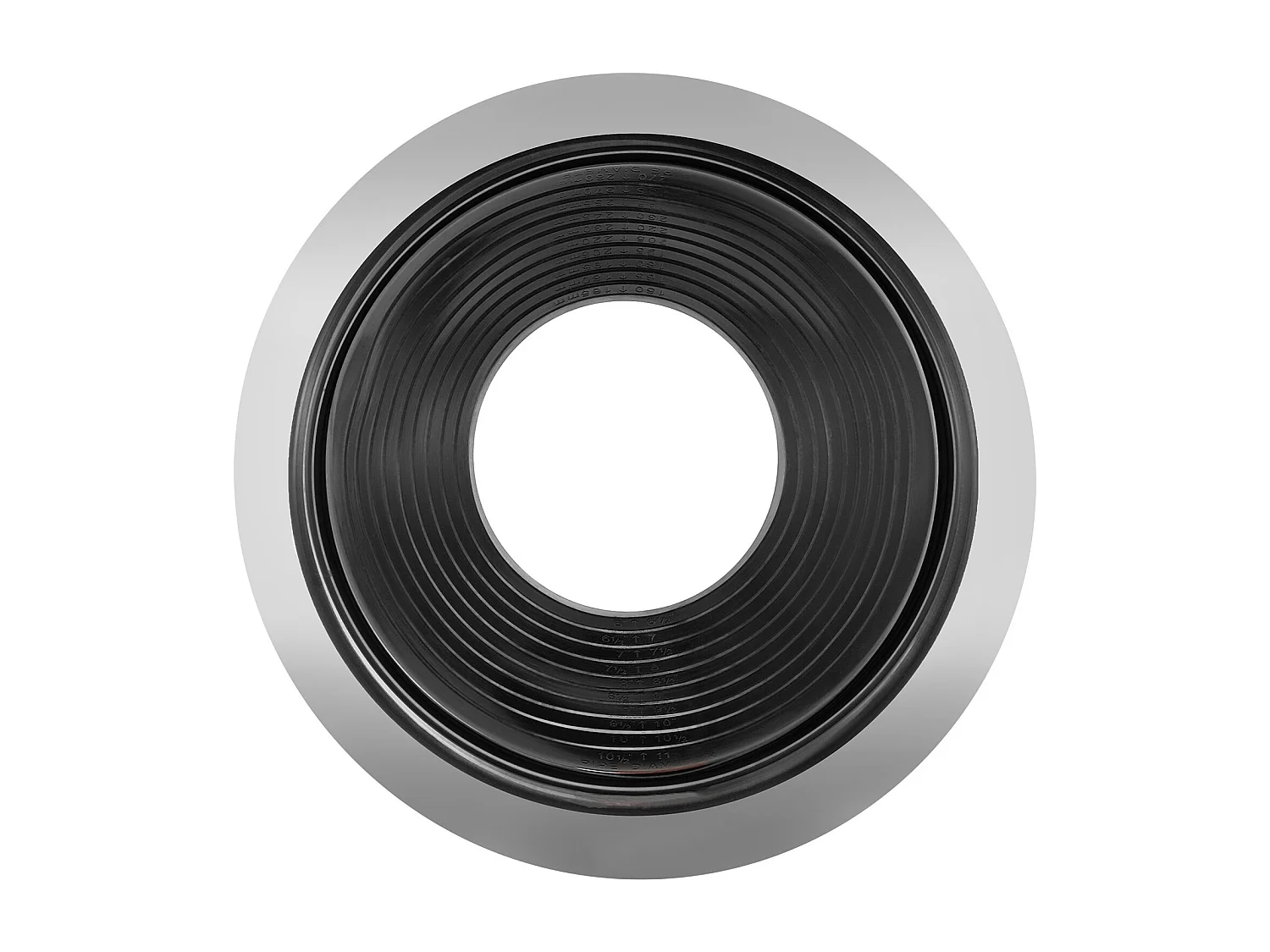 Bottes de Solin pour Tuyaux SucceBuy Lot de 2 de Toit pour Tuyaux de 15 à 28 cm, EDPM Flexible, Résistant aux Hautes Températures, Base en Métal Durable