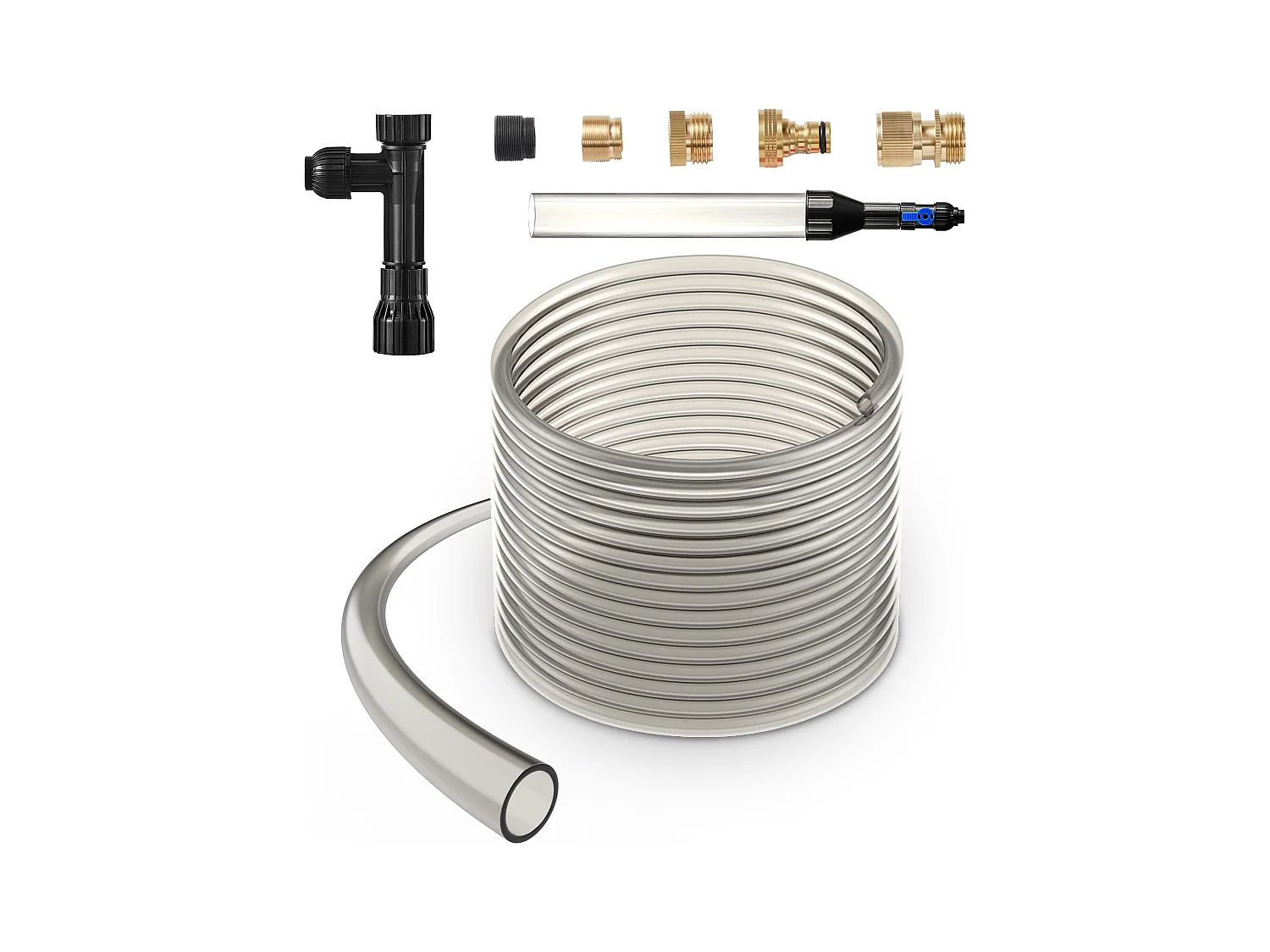 Aspirateur à Gravier pour Aquarium SucceBuy, Siphon en Tuyau PVC 9,1 m pour Nettoyage Aquariums