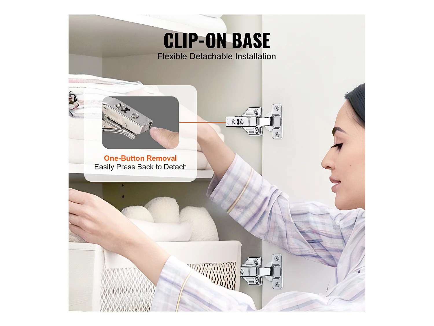 Charnières de Porte d'Armoire à Fermeture Douce SucceBuy, Pour Type Encadré/Sans Cadre Superposition Complète 40 Paquets