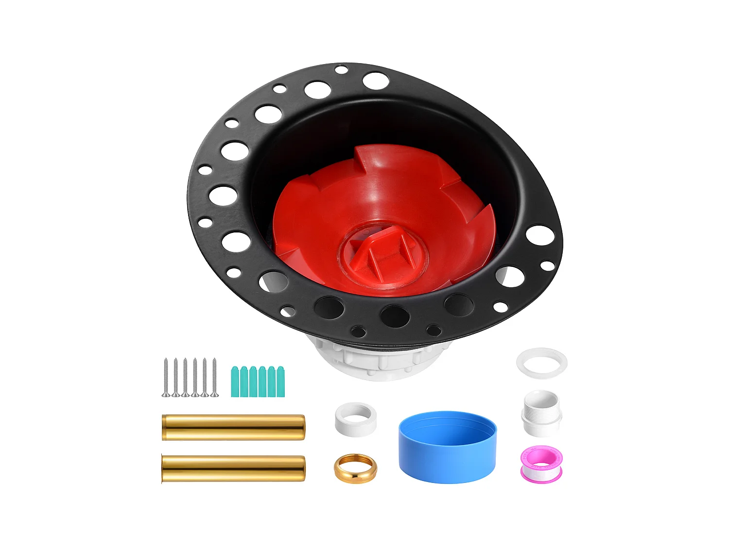 Ablassset für Freistehende Badewannen SucceBuy, Badewannenablauf Ohne Anschluss mit PVC-Adapter