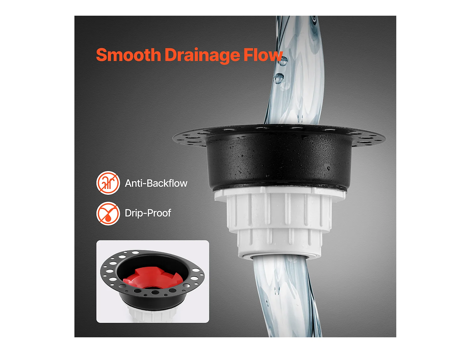 Ablassset für Freistehende Badewannen SucceBuy, Badewannenablauf Ohne Anschluss mit PVC-Adapter