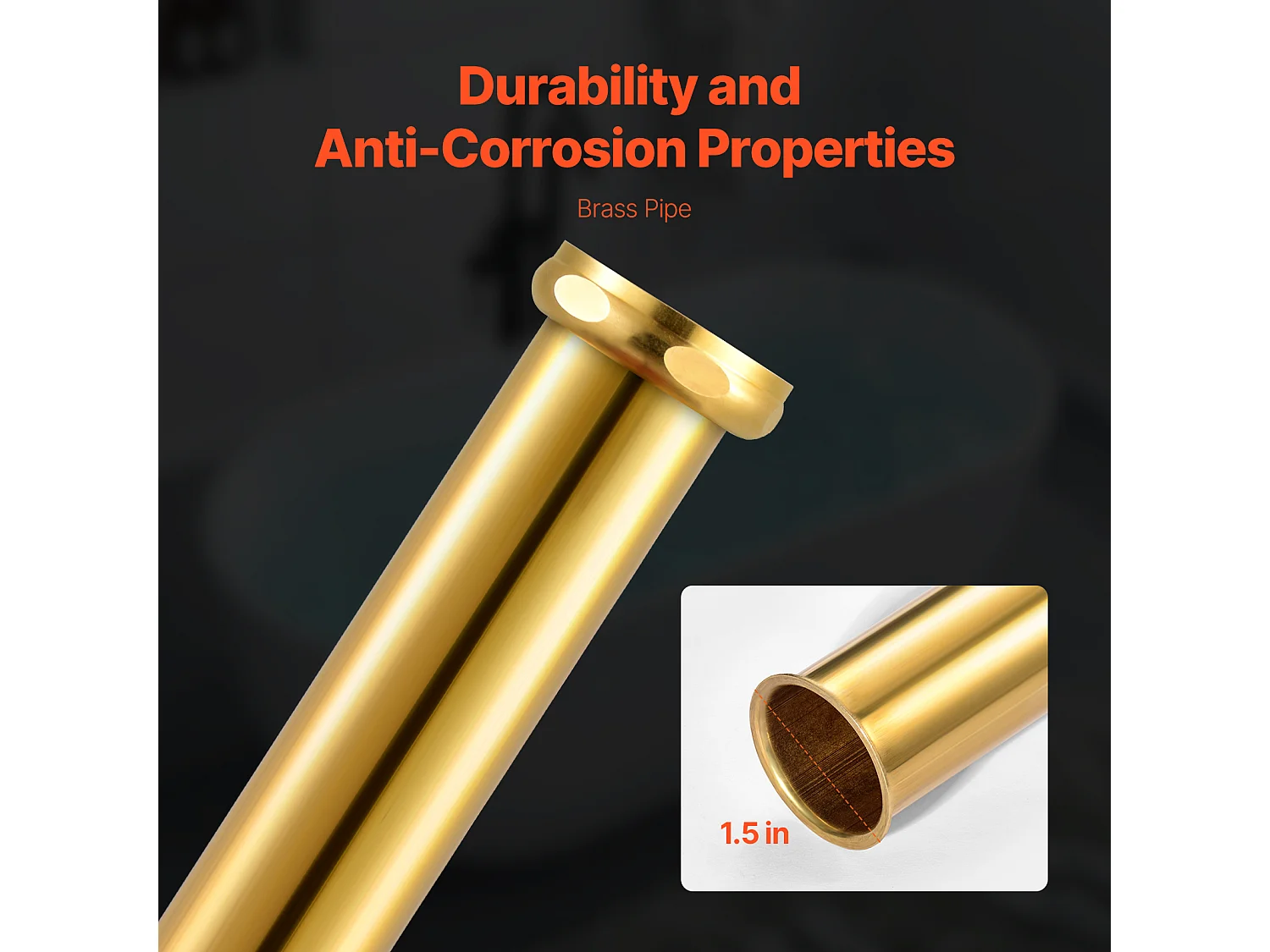 Kit de Vidange de Baignoire Autoportante SucceBuy, Drain Brut avec Adaptateur en PVC