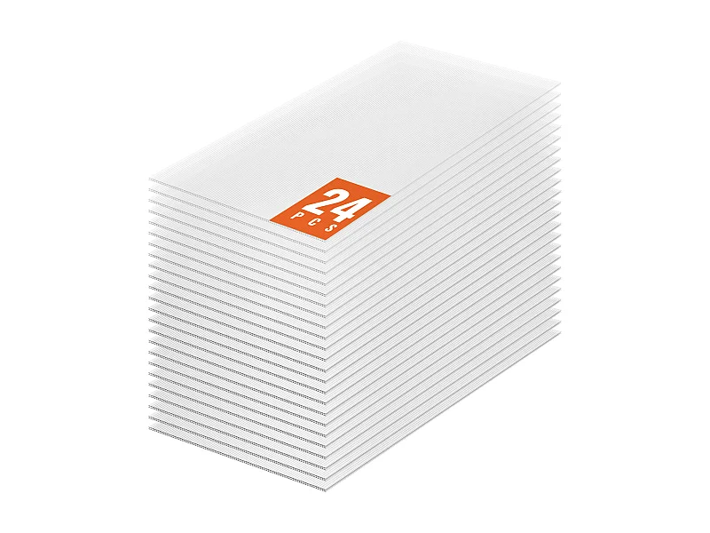 Panneaux de Serre SucceBuy en Polycarbonate pour Serre Lot de 24, 61cm X 122 cm X 0.4 cm