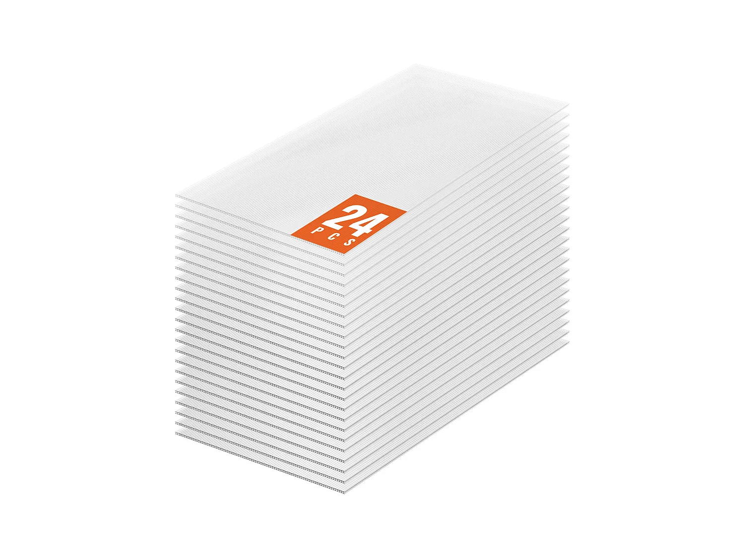 Gewächshausplatten SucceBuy aus Polycarbonat für Gewächshaus Satz zu 24, 61cm X 122 cm X 0.4 cm