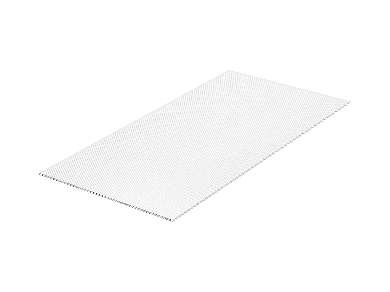 Gewächshausplatten SucceBuy aus Polycarbonat für Gewächshaus Satz zu 24, 61cm X 122 cm X 0.4 cm