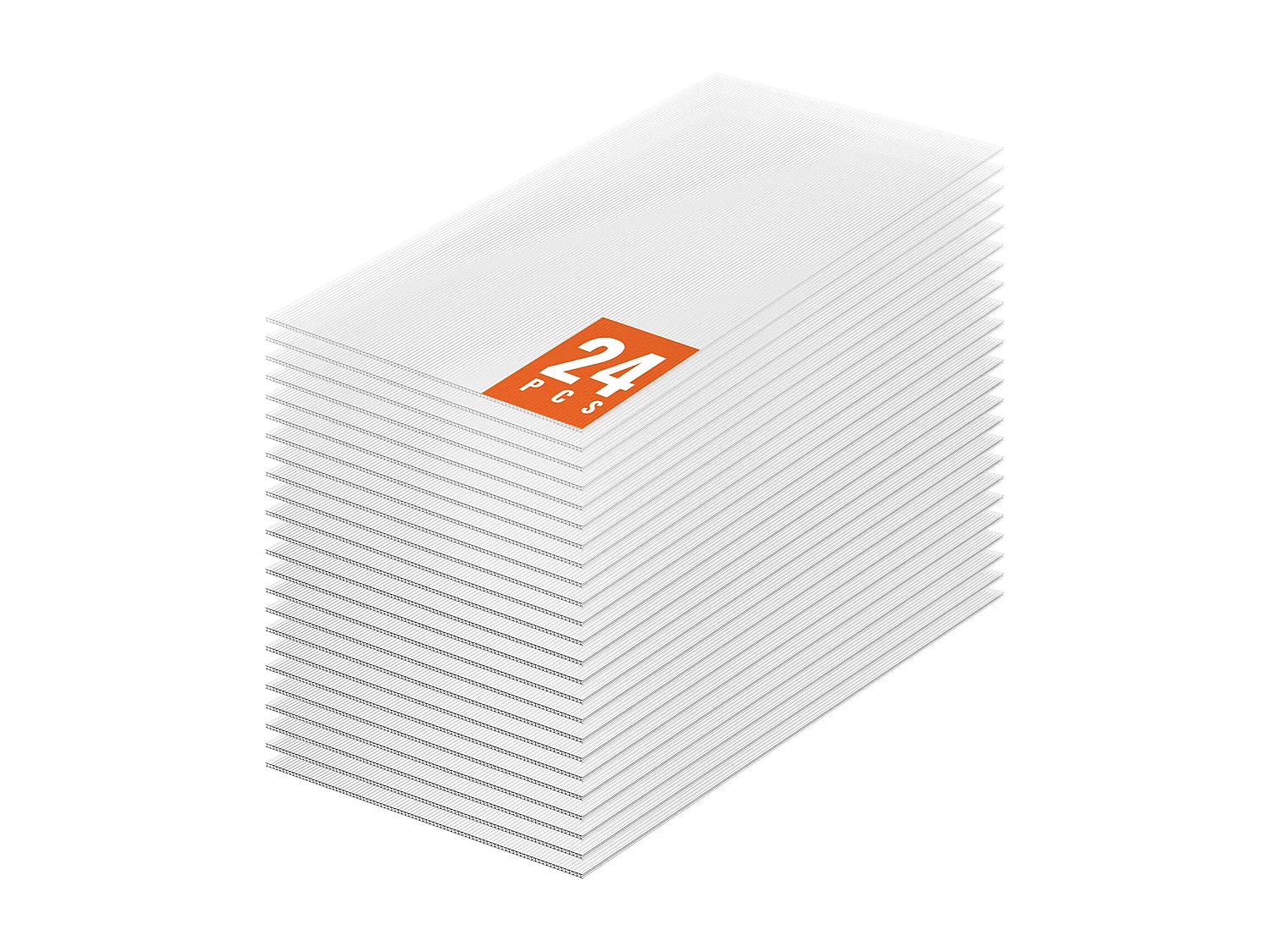 Panneaux de Serre SucceBuy en Polycarbonate pour Serre Lot de 24, 61cm X 122 cm X 0.4 cm