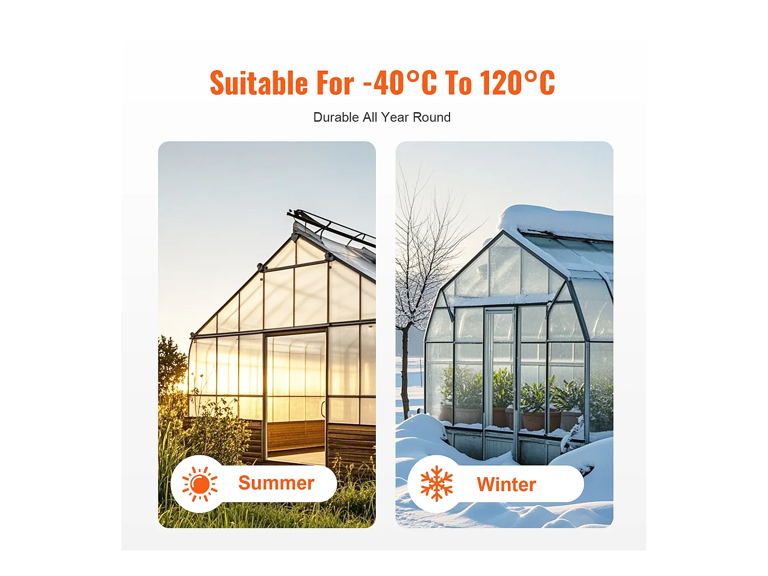 Panneaux de Serre SucceBuy en Polycarbonate Lot de 12, 61cm X 122 cm X 0.6 cm Feuilles de Toit