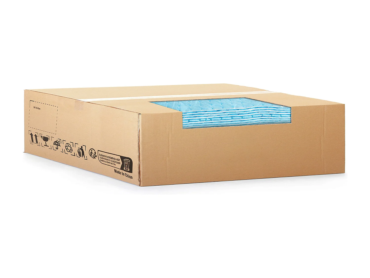 Tampons Absorbants Anti-Déversement SucceBuy, 480x380 mm, Tapis Absorbant l'Eau, 30 Pièces