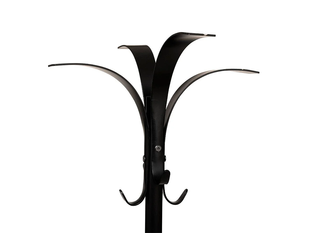 Porte-Manteau 8 Tiges en Métal "Hélix" 175cm Noir