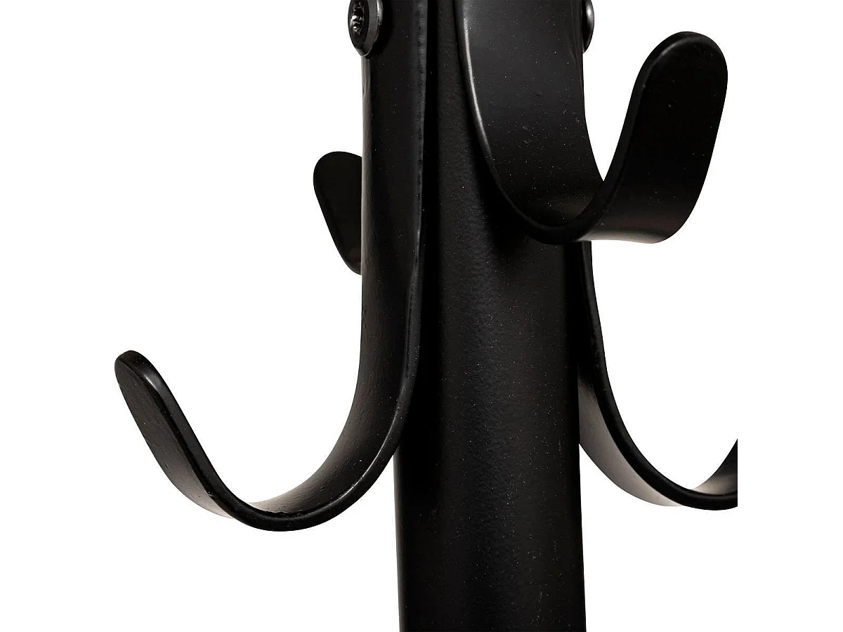 Porte-Manteau 8 Tiges en Métal "Hélix" 175cm Noir