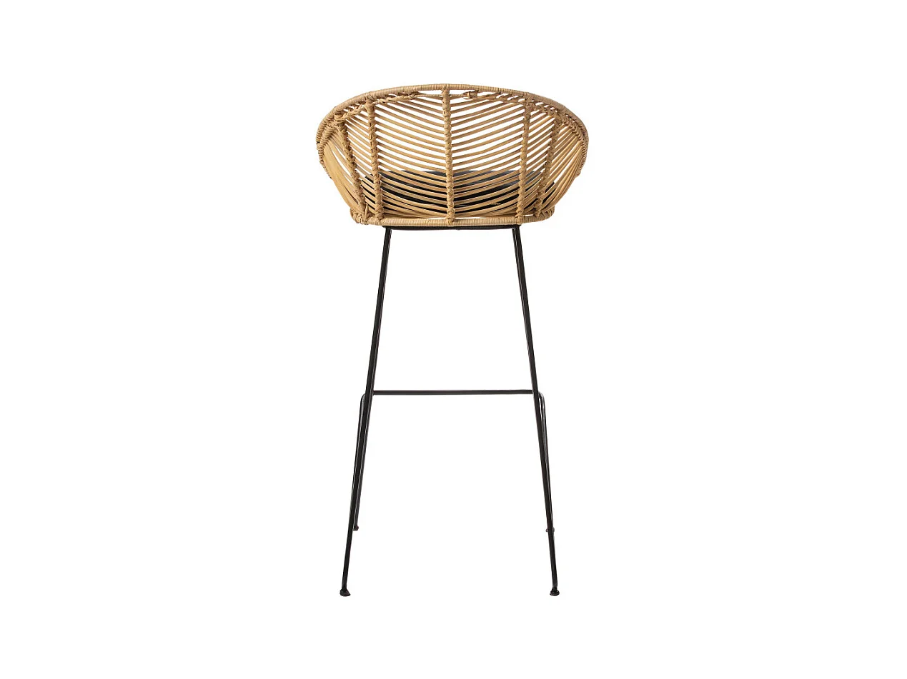 Naulu - Tabouret de bar en rotin 76cm - Naturel